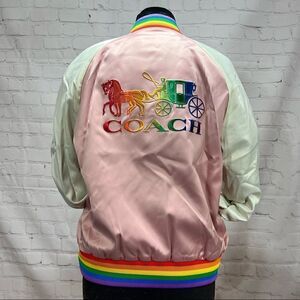 COACH RAINBOW SOUVENIR JACKET limited edition. Celebrating the LGBTQ Community M